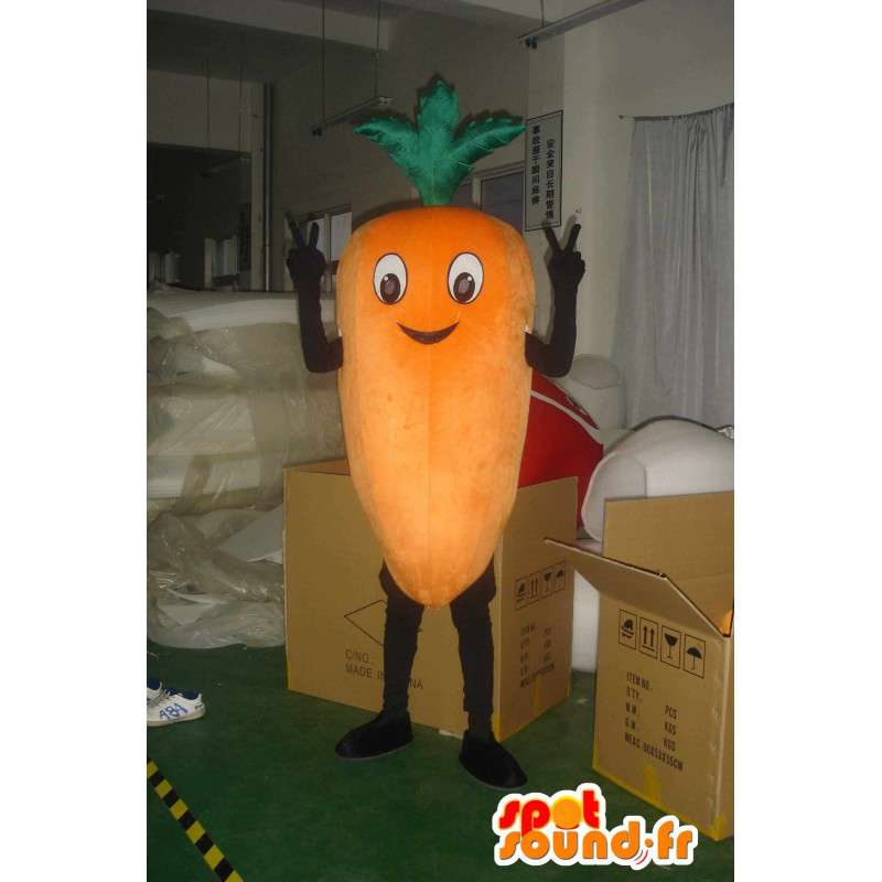 Mascot giant carrot - Costume ideal for gardeners - MASFR00831 - Mascot of vegetables