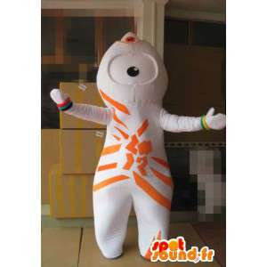 London olympisk maskot 2012 - Wenlock orange kostume -