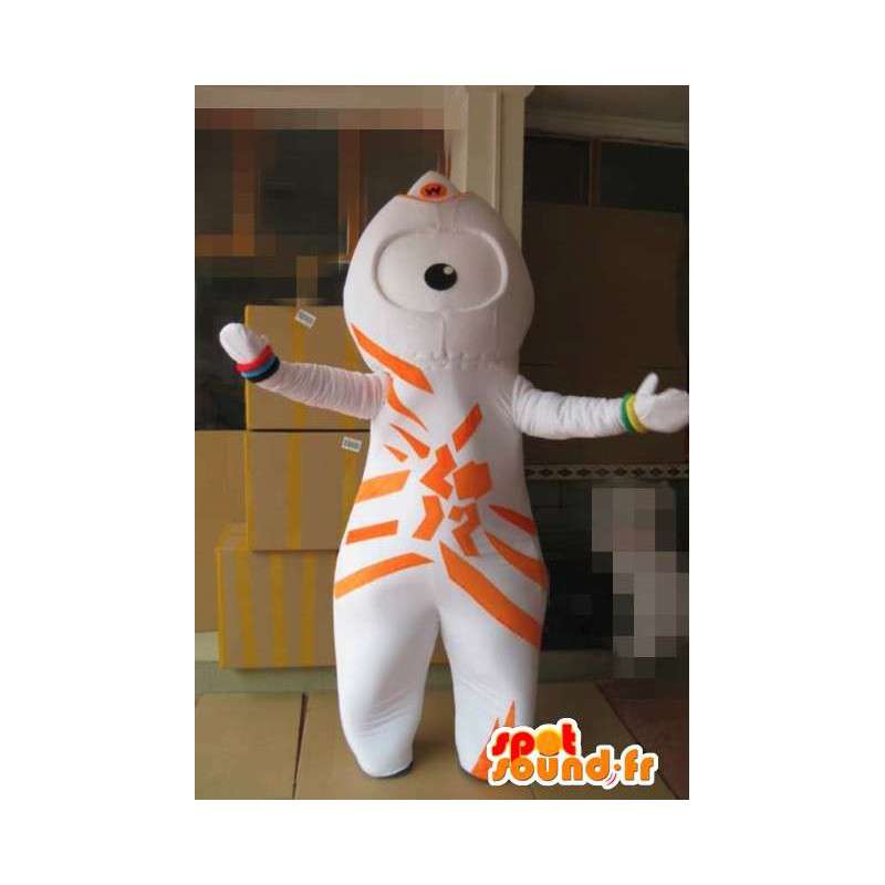 London olympisk maskot 2012 - Wenlock orange kostume -