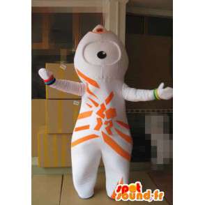 Mascotte van de Olympische Spelen in Londen 2012 - oranje kostuum Wenlock - MASFR001041 - Celebrities Mascottes