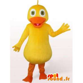 Yellow Duck Mascot - Kostym för tillbehör för kvällsbad -