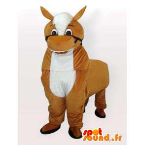 Pferd Maskottchen - Tierkostüm - Ideal für Gestüt - Fest - MASFR00272 - Maskottchen-Pferd