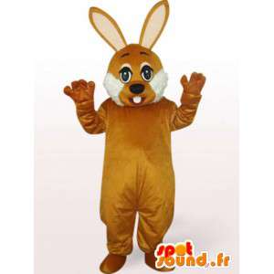 Mascotte de lapin marron - Costume de lapinou pour soirée déguisée - MASFR00240 - Mascotte de lapins