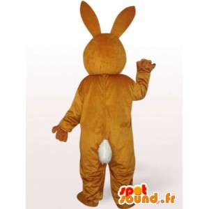 茶色のウサギのマスコット-仮装パーティーのウサギの衣装-MASFR00240-ウサギのマスコット