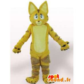 Cat Mascot / gele leeuw met bont - Disguise - MASFR00861 - Cat Mascottes