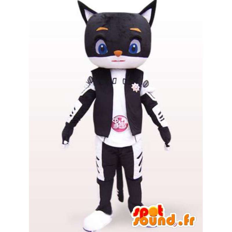 Qualsiasi dimensione mascotte gatto robot stile - Costume giapponese - MASFR00862 - Mascotte gatto