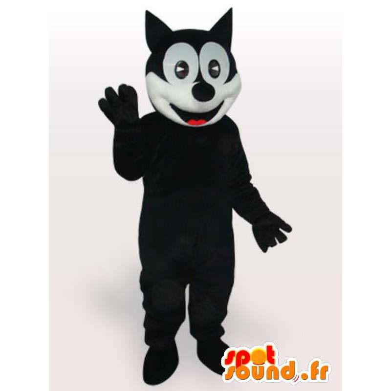 Mascotte de Félix le chat noir et blanc - Costume toutes tailles - MASFR00864 - Mascottes de chat