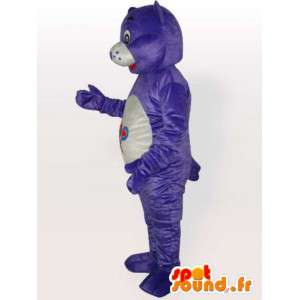 Orso mascotte viola semplice - personalizzabile - Costume adulto - MASFR00667 - Mascotte orso