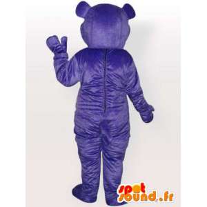 Bear mascot purple simple - Customizable - Adult Costume - MASFR00667 - Bear mascot