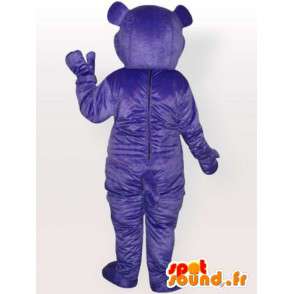 Mascotte enkele paarse bear - Klantgericht - Volwassen Kostuum - MASFR00667 - Bear Mascot