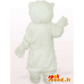 Mascotte Ours blanc - Déguisement de qualité en fibres - MASFR00152 - Mascotte d'ours