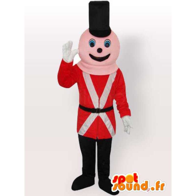 Mascotte de gendarme canadien rouge et noir avec accessoires - MASFR00648 - Mascottes Homme