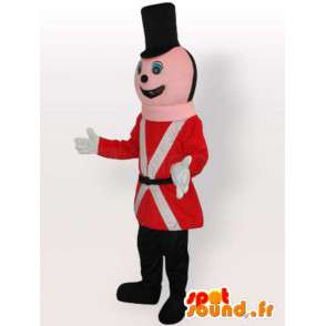 Mascotte de gendarme canadien rouge et noir avec accessoires - MASFR00648 - Mascottes Homme