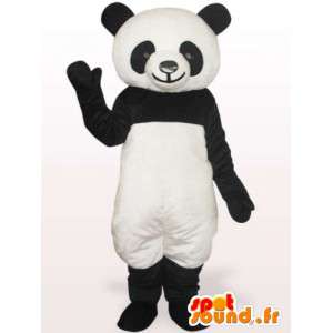 Mascot blanco y negro de la panda - Envío rápido