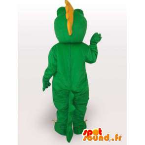 Mascot aligator / krokodil dragon stijl - Groen Pet - MASFR00563 - Mascot krokodillen