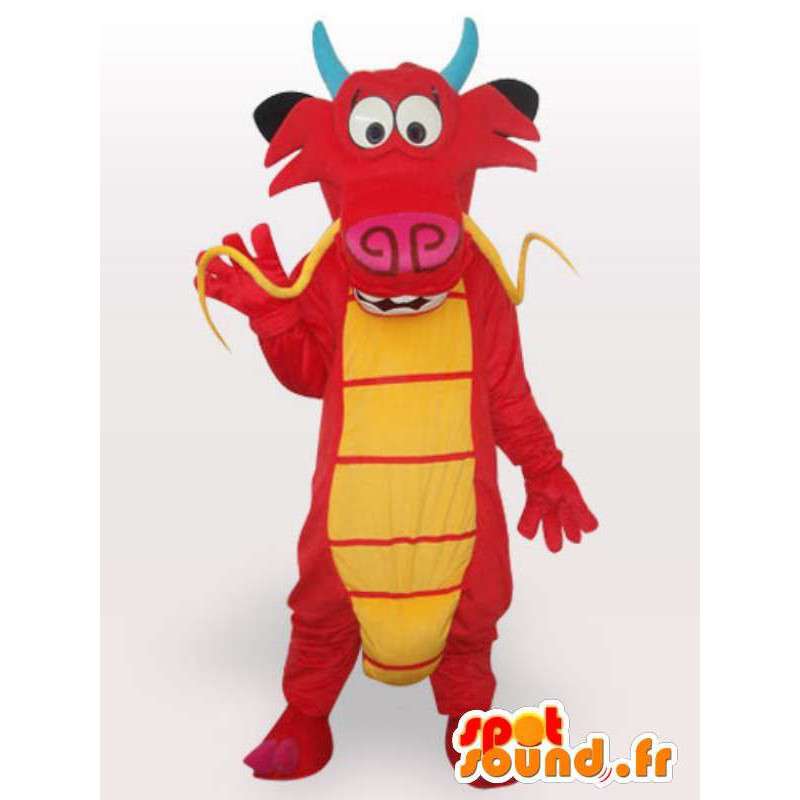 Mascotte Aziatische rode draak - Chinese draakkostuum - MASFR00556 - Dragon Mascot