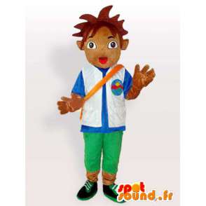 Mascot offizieller Sponsor der Fußball. Boy mit Zubehör - MASFR00638 - Maskottchen-jungen und Mädchen