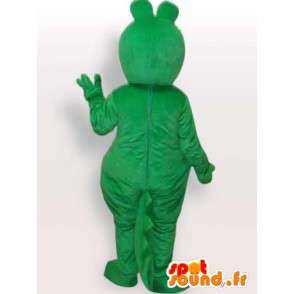 Green frog mascot classic - The sick frogs - MASFR00287 - Mascots frog