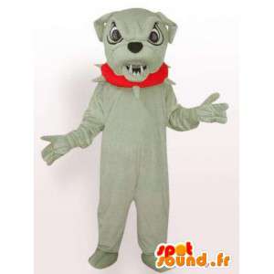 Dog mascotte boulldog - gekostumeerd bal hond met toebehoren - MASFR00246 - Dog Mascottes