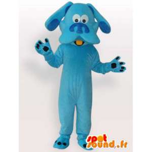 Blauer Hund Maskottchen classic - Tier-Plüsch für den Abend - MASFR00283 - Hund-Maskottchen