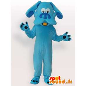 Klassisk blå hundemaskot - Dyreplys til fest - Spotsound maskot