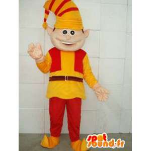Clown Mascot - Lutin - terno para festas de Natal - MASFR00118 - Mascotes Natal