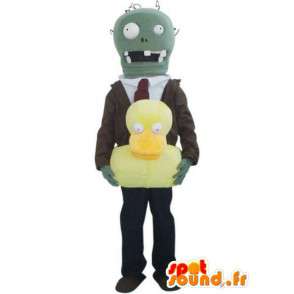 Mascotte mens robot pak en stropdas - MASFR00418 - man Mascottes