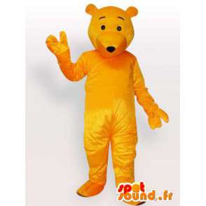 Mascot urso amarelo - carrega o traje disponível em breve - MASFR00898 - mascote do urso