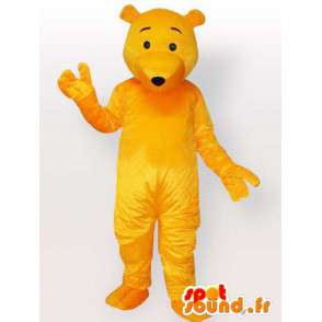 Mascot urso amarelo - carrega o traje disponível em breve - MASFR00898 - mascote do urso