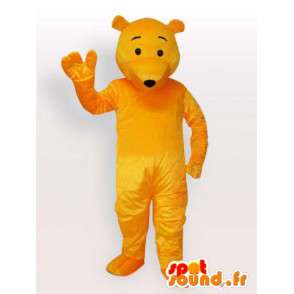 Mascot urso amarelo - carrega o traje disponível em breve - MASFR00898 - mascote do urso