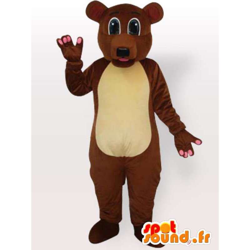 Costume brun bære alle størrelser - Disguise brunbjørn - MASFR00894 - bjørn Mascot