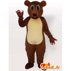 Costume do urso marrom todos os tamanhos - Disfarce urso pardo - MASFR00894 - mascote do urso
