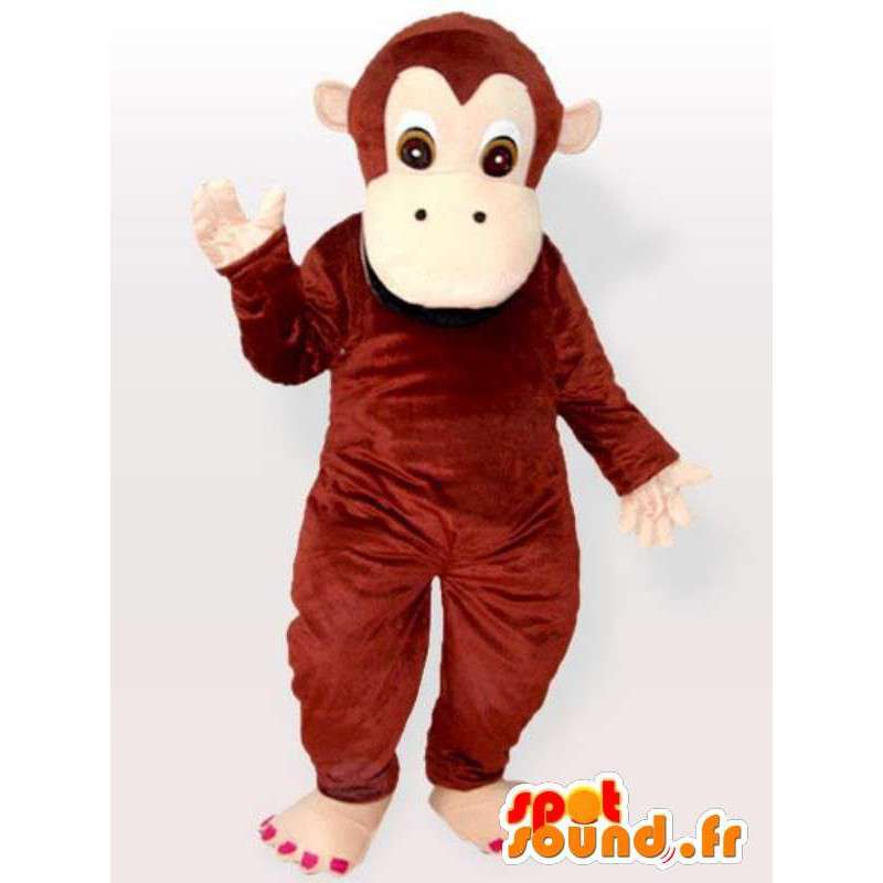 Funny apina maskotti - monkey puku kaikenkokoiset - MASFR00897 - monkey Maskotteja