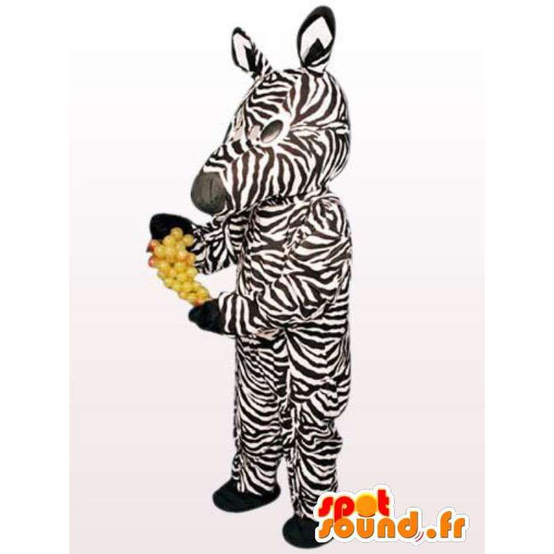 Zebra Costume - Animal Kostymer alle størrelser - MASFR00911 - jungeldyr
