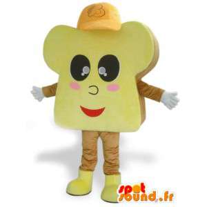 Mascote brioche com chapéu - Trajes e Acessórios - MASFR00918 - mascotes pastelaria