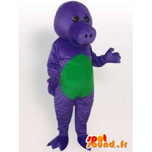 Kostüm-Spaß Alligator Alligator-Kostüm blaue Farbe - MASFR001082 - Maskottchen Krokodil