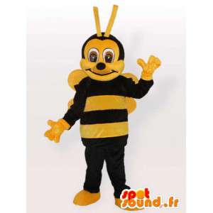 Bee κοστούμι βελούδου - μεταμφίεση όλα τα μεγέθη - MASFR001094 - Bee μασκότ