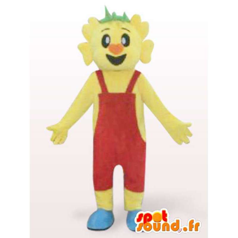 Anzug Mann im roten Overall - Kostüm-Charakter - MASFR00939 - Menschliche Maskottchen
