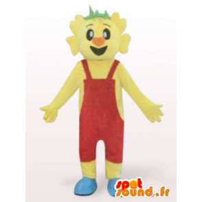 Anzug Mann im roten Overall - Kostüm-Charakter - MASFR00939 - Menschliche Maskottchen