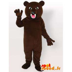 Dziki niedźwiedź kostium - Bear kostium z wielkimi zębami - MASFR001093 - Maskotka miś