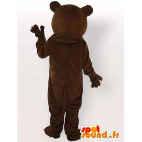 Costume d'ours féroce - Déguisement d'ours à grandes dents - MASFR001093 - Mascotte d'ours