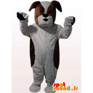 Bulldog kostume - Brun og hvid hundedragt - Spotsound maskot