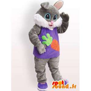 Cat suit pels - kledd katt kostyme - MASFR001100 - Cat Maskoter