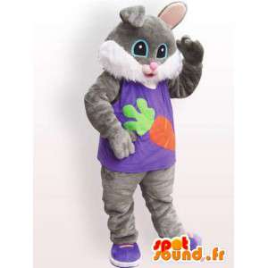 Costume de chat en fourrure - Déguisement de chat habillé - MASFR001100 - Mascottes de chat
