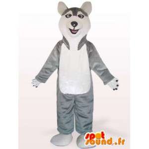 Fantasia de cachorro Husky - cão traje de pelúcia - MASFR00975 - Mascotes cão