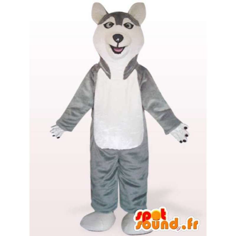 Husky pies kostium - Kostium pluszowy pies - MASFR00975 - dog Maskotki