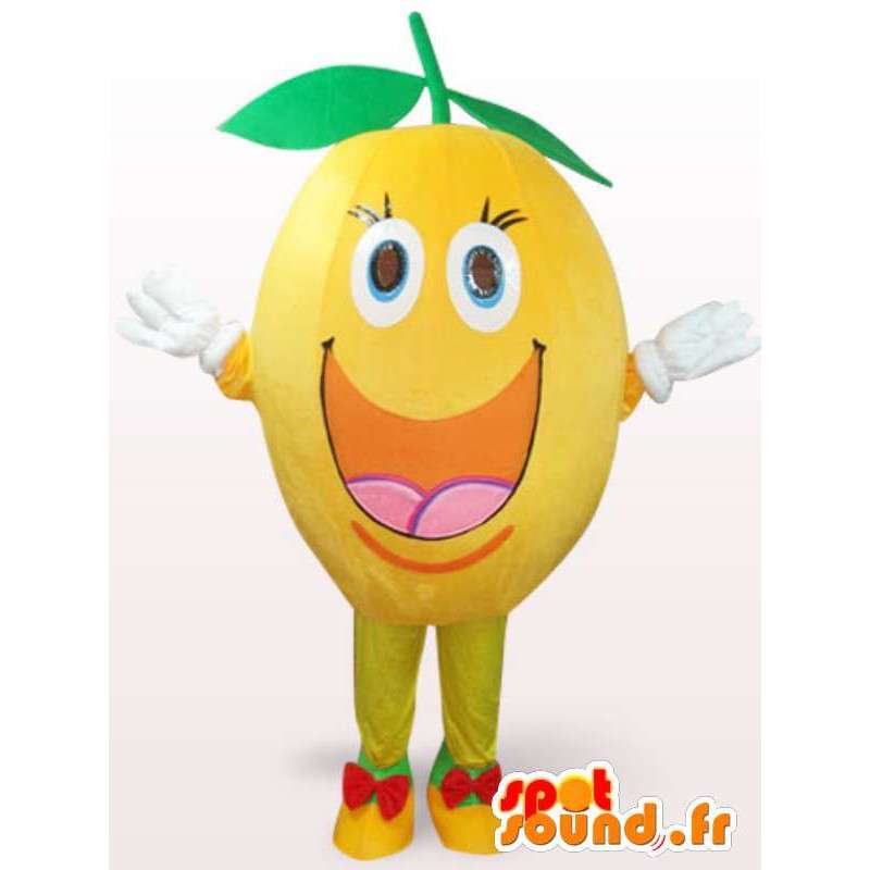 Feliz Lemon Costume - Lemon vestir todos os tamanhos - MASFR001109 - frutas Mascot