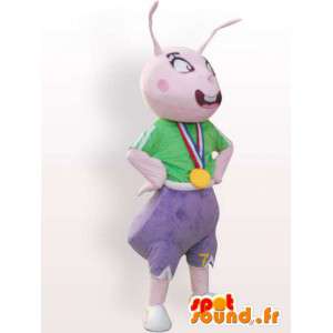 Costume de fourmi sportive - Déguisement fourmi avec accessoires - MASFR001090 - Mascottes Fourmi