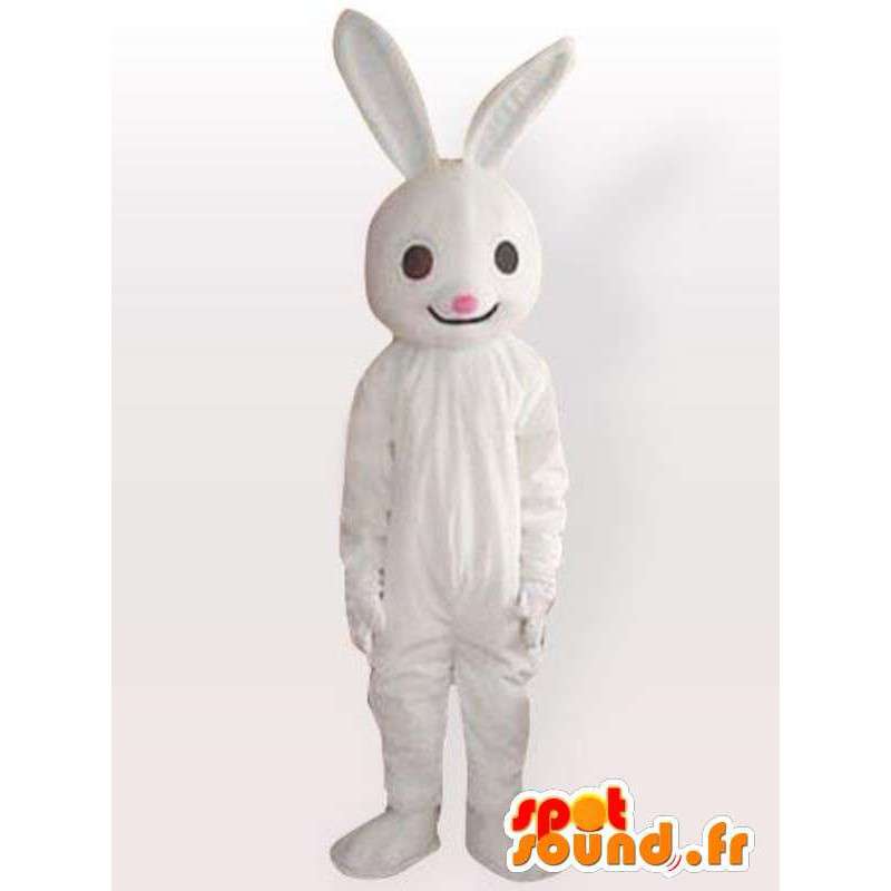Blanco traje de conejo - conejo traje viene rápidamente - MASFR00957 - Mascota de conejo