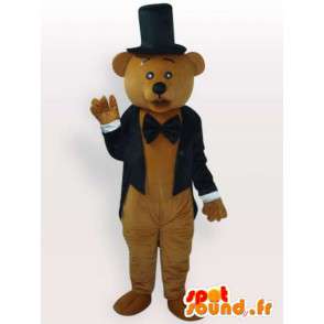 Fantasia de urso de peluche vestido - traje com acessórios - MASFR00944 - mascote do urso